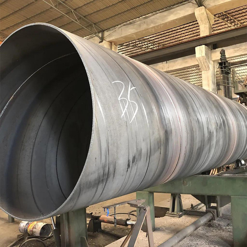 Q235b Double-Sided Submerged Arc Spiral Welded Pipe Anti-Corrosion Piling Spiral Steel Pipe Anti-Corrosion Spiral Drainage Pipe Manufacturer Supply